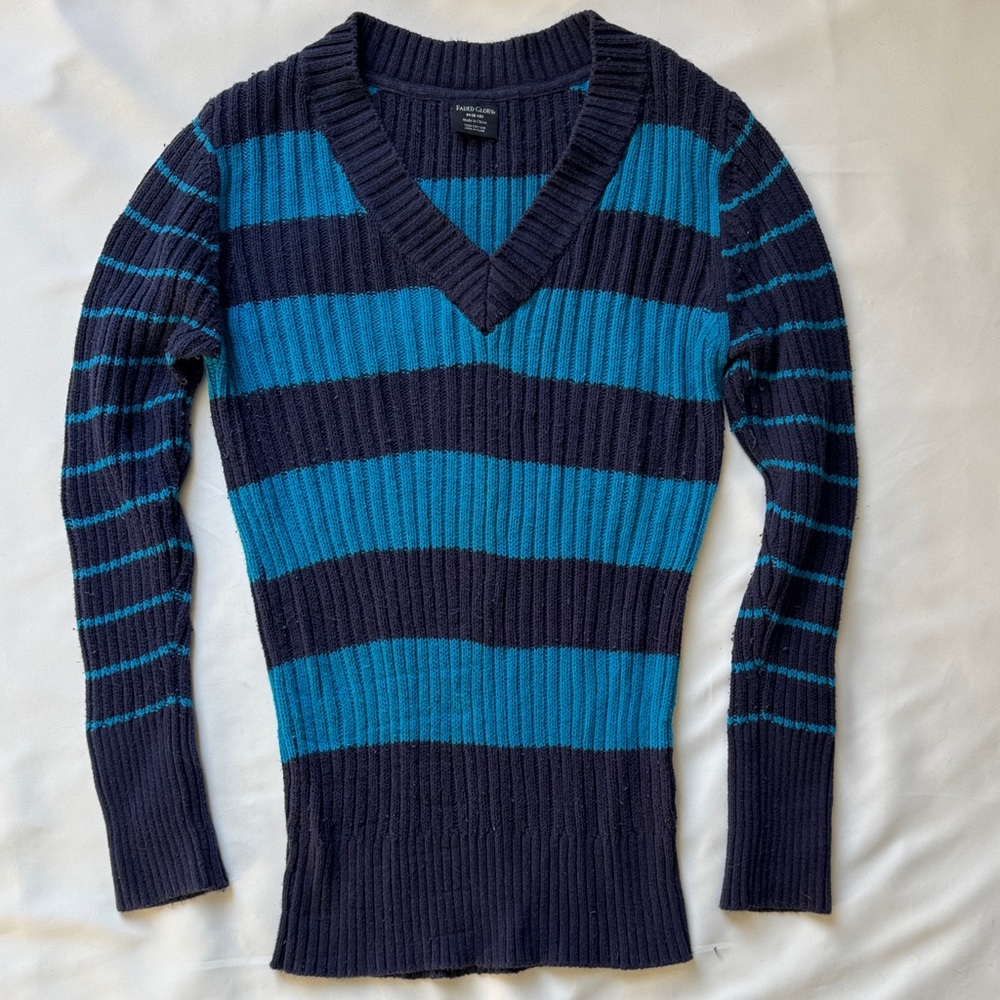 Y2K Striped Sweater